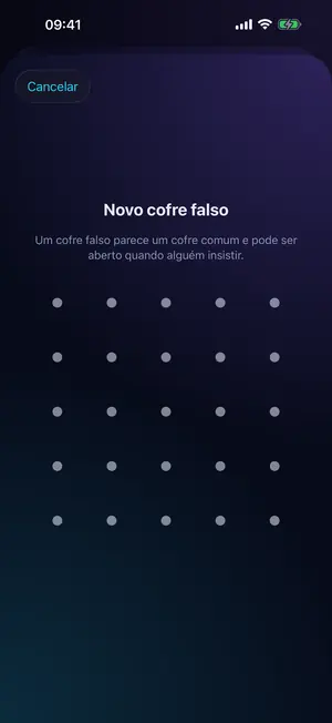 Criando um novo cofre falso no Vaultron